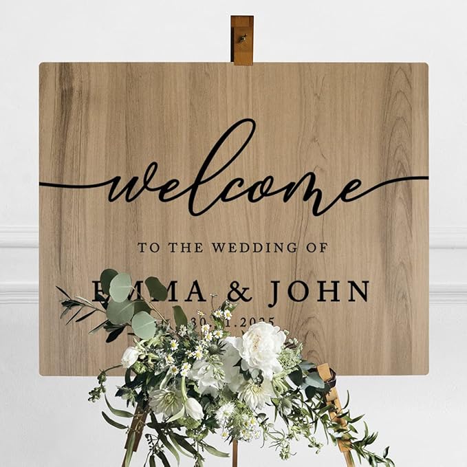 Andaz Press Large Wooden Welcome Sign - Image 3