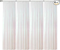 Sugargirl White Iridescent Sequin Backdrop Curtain 4 Panels 2FTx8FT Glitter by Sugargirl