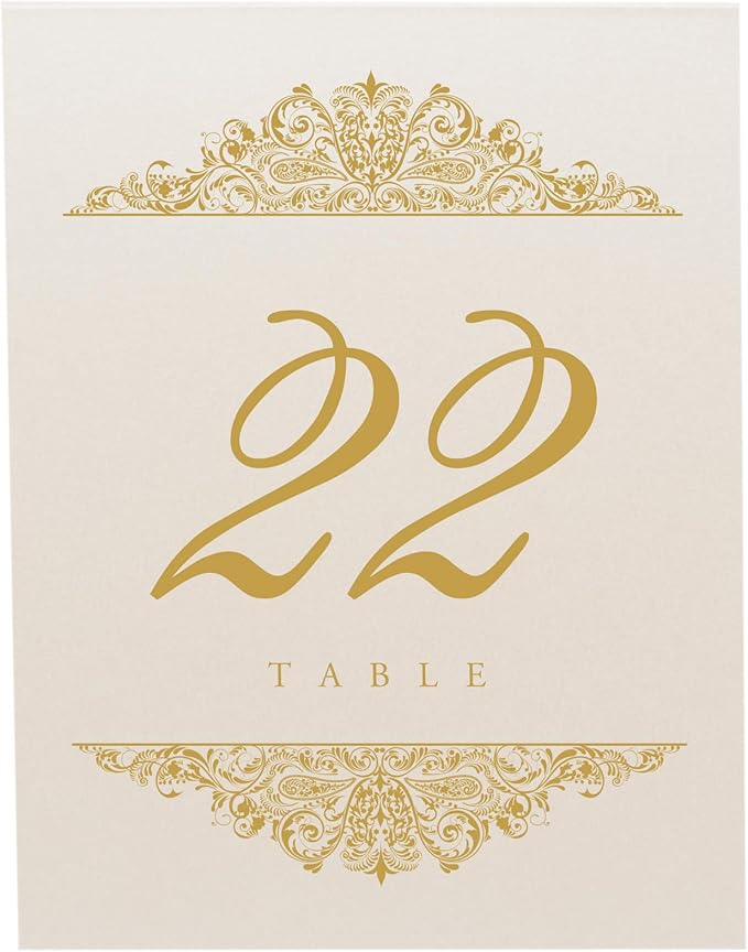 Paisley Wedding Table Numbers, Double Sided, Tent or Use in a Stand - Image 4