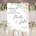Personalized Welcome To Our Wedding Sign, Wedding Decorations, Flowers Wedding by Custom