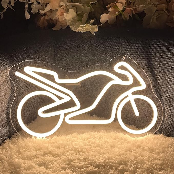 Motorcycle Neon Sign For Spa Beauty Room Nail Brows Lashed Salon Studio LED - Image 5