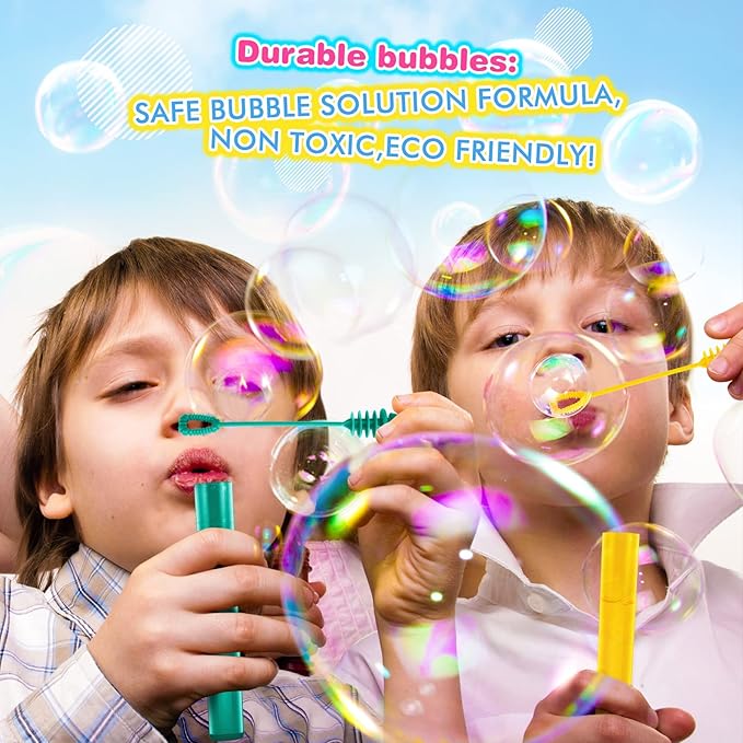 300 Pieces Mini Bubble Wands, Bubble Party Favors Assortment Toys - Image 5