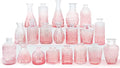 Pink Glass Bud Vases Set of 20 by QLOFEI