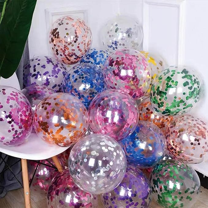 Blue Metallic Foil Confetti Round Dots Glitter Table Confetti - Image 2