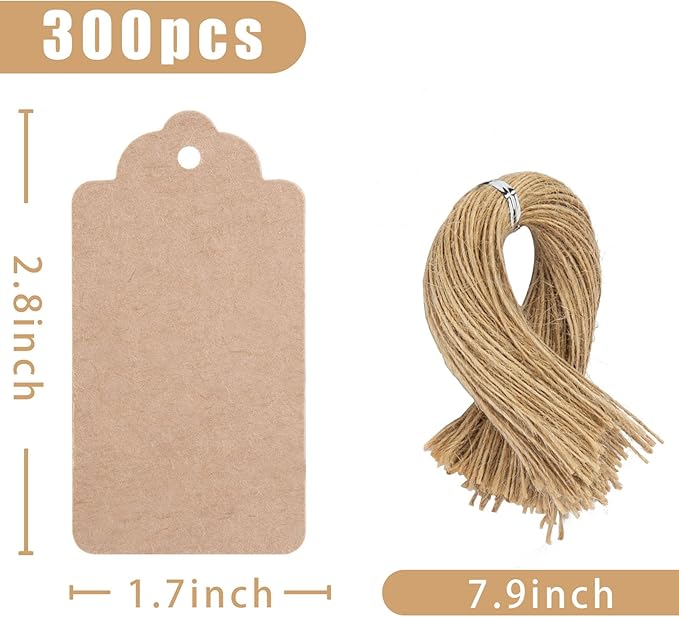 SallyFashion 300pcs Gift Tags - Image 4