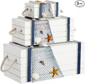 Juvale Nautical Wooden Jewelry Box Set by Juvale