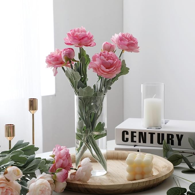 Set of 16 Pcs Glass Cylinder Vases - Image 7