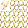 Lallisa Gold Napkin Rings Metal Napkin Ring Holders by Lallisa