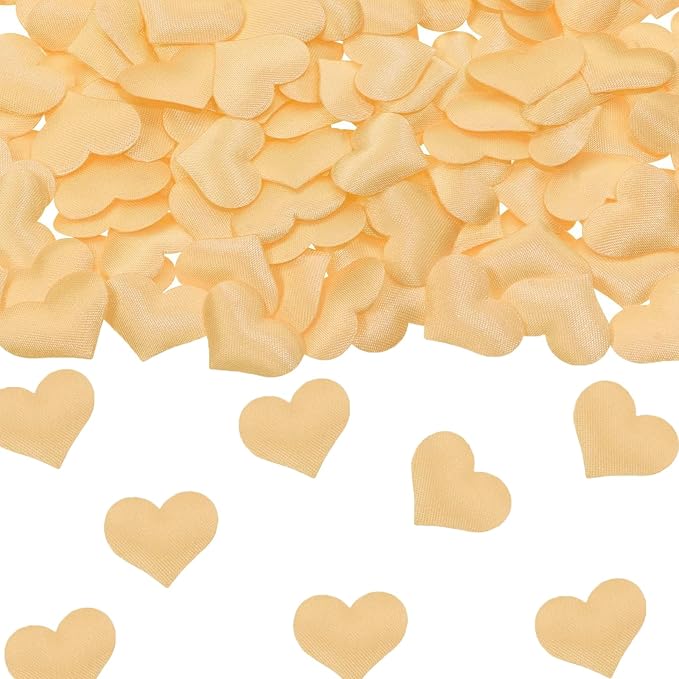 100pcs Champagne Heart Sponge Confetti Decor Heart Confetti Heart Shape Petals by Fyeoxle