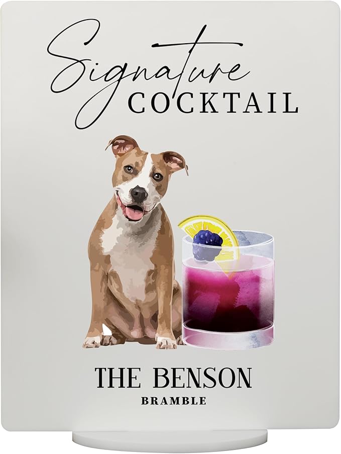 Pet Signature Drink Wedding Signs by Elation+Factory+Co.
