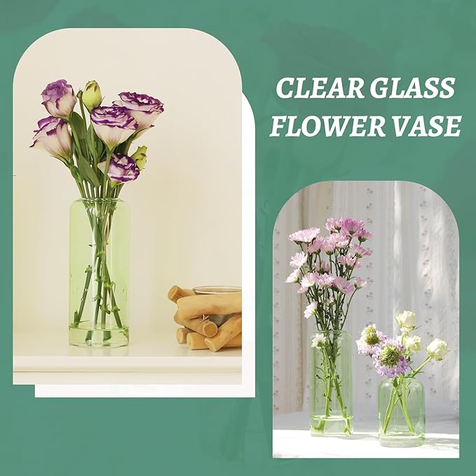 24Pcs Bud Vases Set, Glass Flower Vase - Image 4