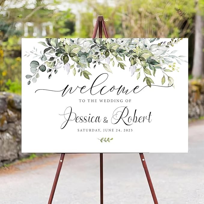 Generic Personalized Wedding Welcome Sign, 18x27 Inch, Wedding Decor, - Image 4