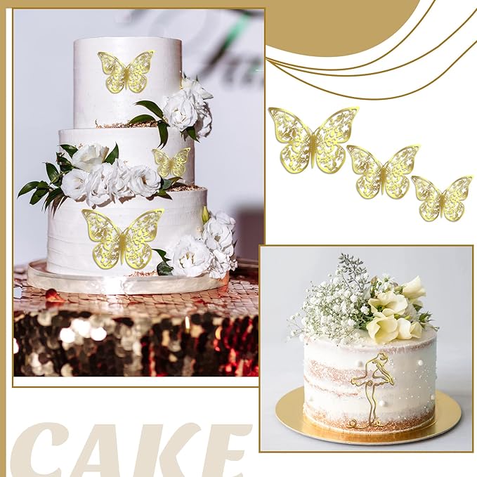 Kigley 22 Pcs Minimalist Art Lady Face Cake Topper Butterflies Cake Decoration - Image 5