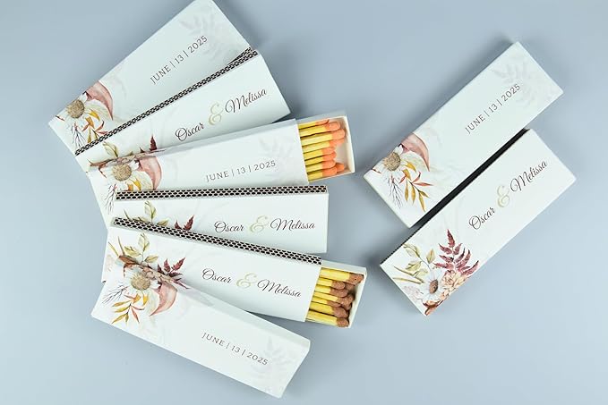 10 Boxes - Customized Matchboxes Colorful Tips - Image 3