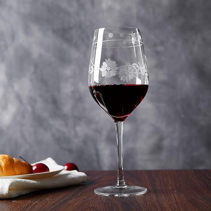 Premium Delight Wine Glasses Set of 4, 15 oz – Hand-Blown - Image 2