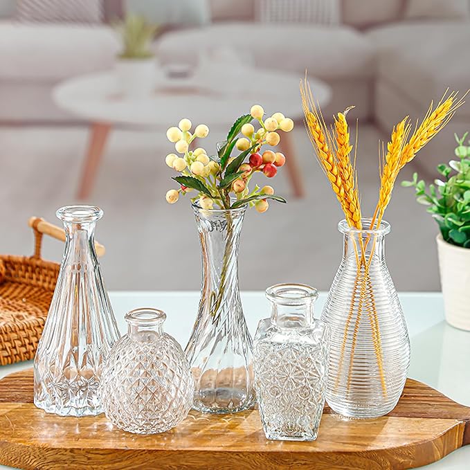 12 Pcs Bud Vase Set, Vases for Centerpieces, Cute Glass Bud Vases in Bulk - Image 2