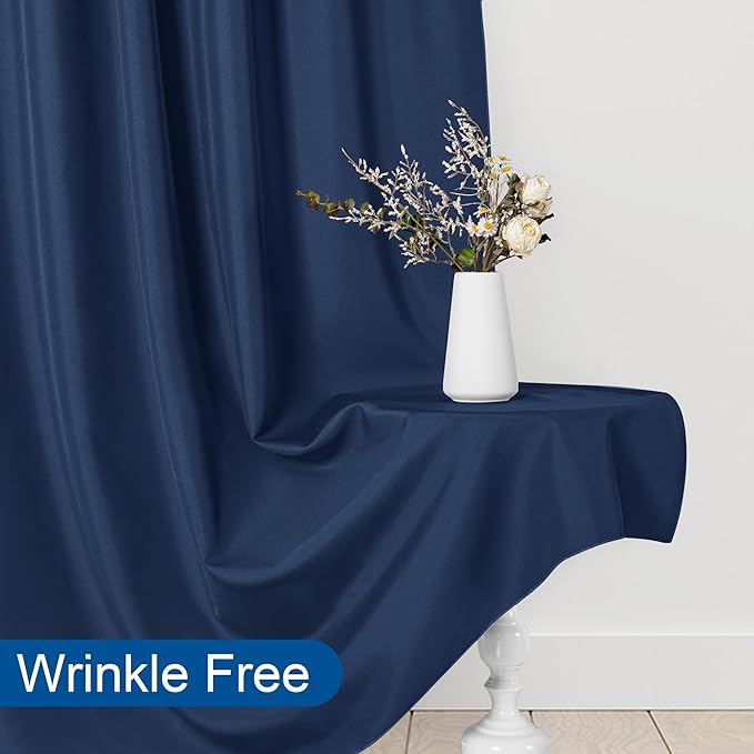 DWCN 10x7 FT Navy Blue Backdrop Curtains - Image 5