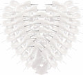 36pcs 3-1/2" White Satin Ribbon Bows by Micomon