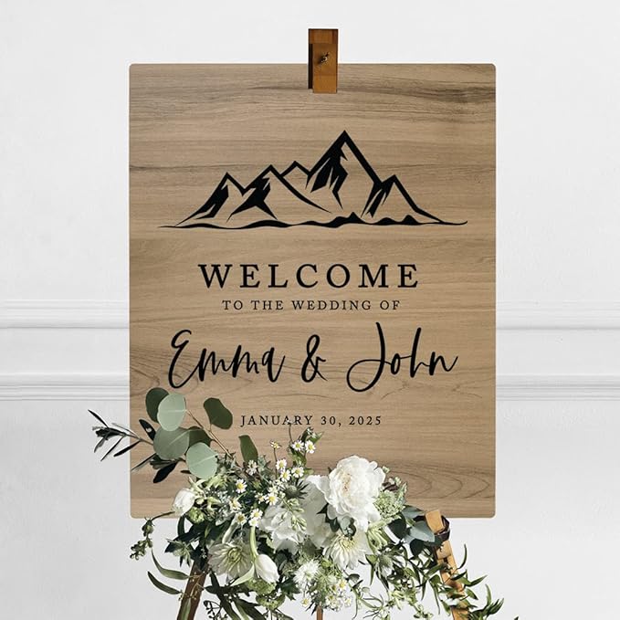 Andaz Press Large Wooden Welcome Sign - Image 3