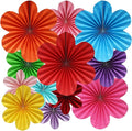 BestoFun 12 PCS Paper Flowers Fans Mexican Party Decorations Paper Flowers by Unknown