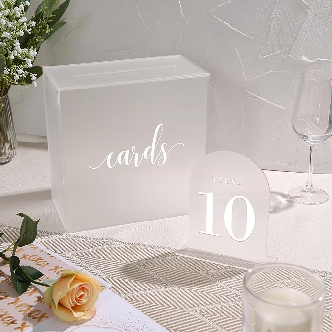 UNIQOOO Frosted Arch Wedding Table Numbers - Image 6
