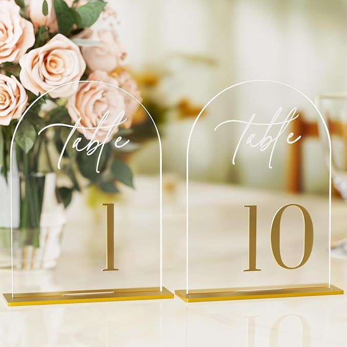 Arch Wedding Table Numbers 1-10 by Unknown