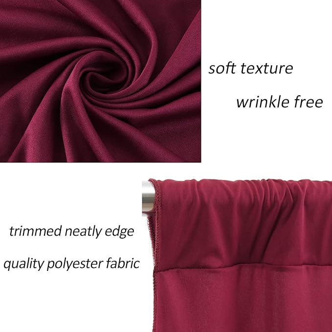 AK TRADING CO. 10 feet x 10 feet Polyester Backdrop Drapes Curtains Panels - Image 8