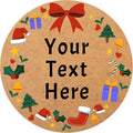 100-1000pcs Custom Stickers Merry Christmas Stickers Personalized Labels by Unknown