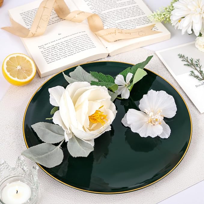 bUCLA 100PCS Green Plastic Plates - Image 6