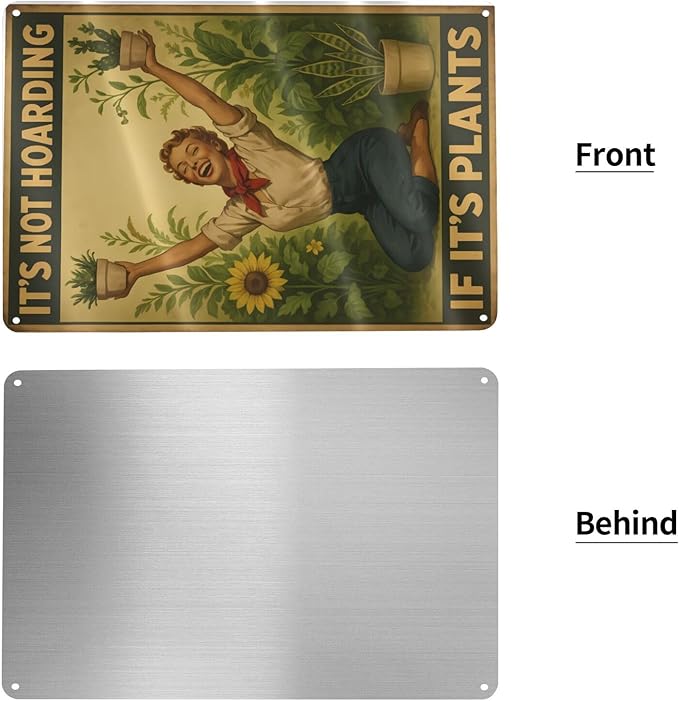 Vintage Metal Garden Sign - Image 3