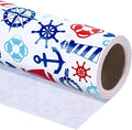 WRAPAHOLIC Nautical Anchors Wrapping Paper Roll by WRAPAHOLIC