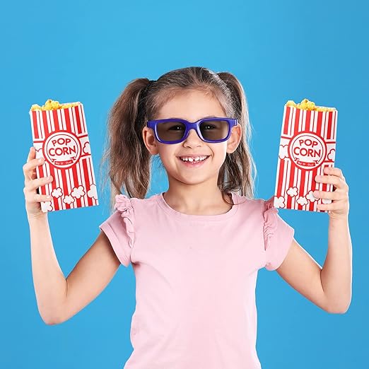 300 Pcs Paper Popcorn Bags Bulk 2 oz Large Flat Bottom Boxes Red and White - Image 6