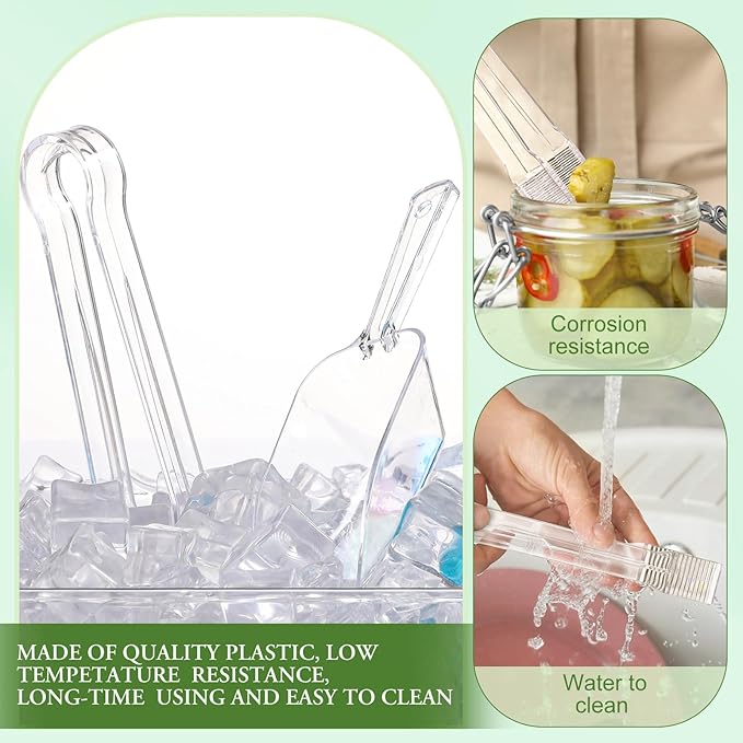 Roshtia 6 Pcs Plastic Serving Tongs Mini Kitchen Tongs Utility and Plastic - Image 5
