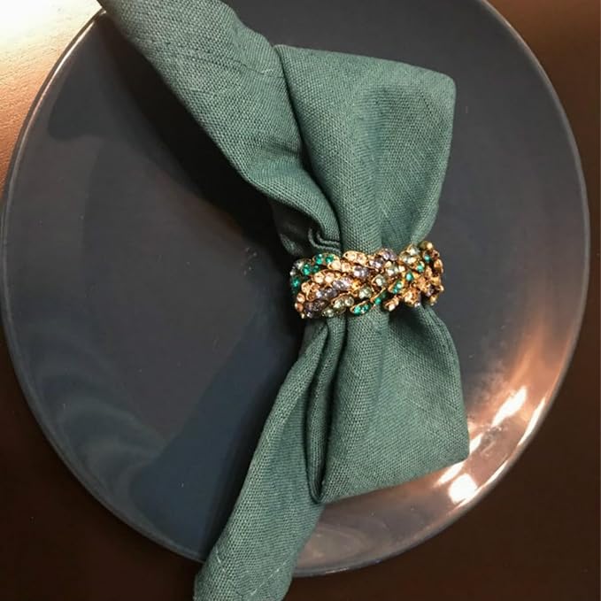 Jeweled Napkin Rings Set of 12 - Image 6