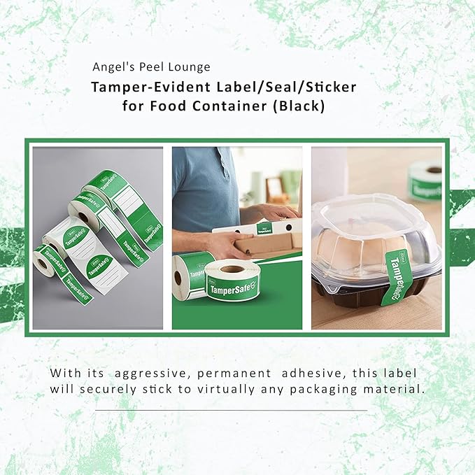 Angel's Peel Lounge Tamper Proof Stickers Roll — Tamper Evident Stickers - Image 5