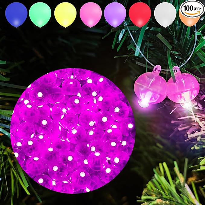 Aogist 100pcs Pink Mini Lights by Aogist