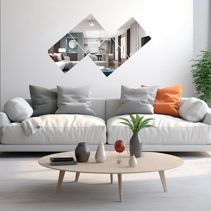 12Pcs Square Mirror Candle Plate - Image 6