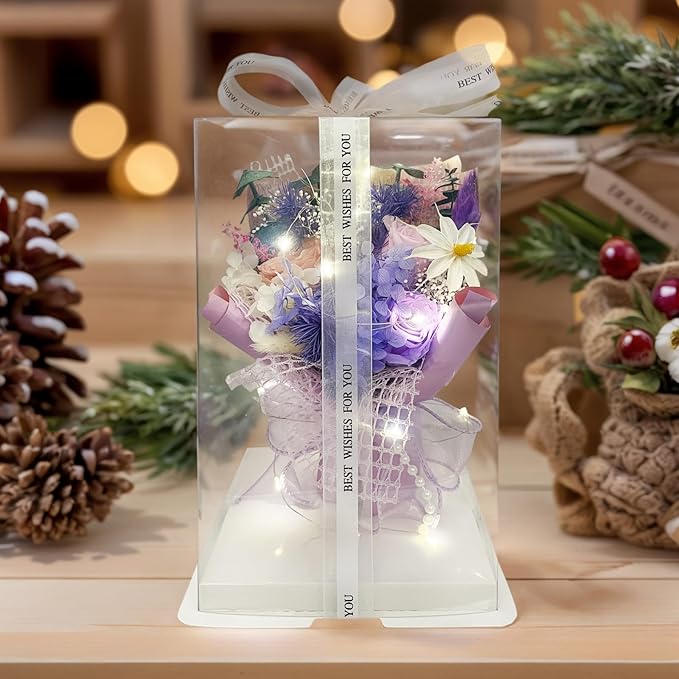Preserved Flowers Bouquet Romantic Valentines Day Gift - Image 2