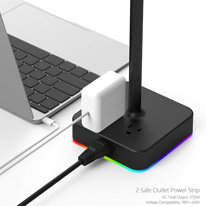 KAFRI RGB Dual Headphone Stand - Image 4