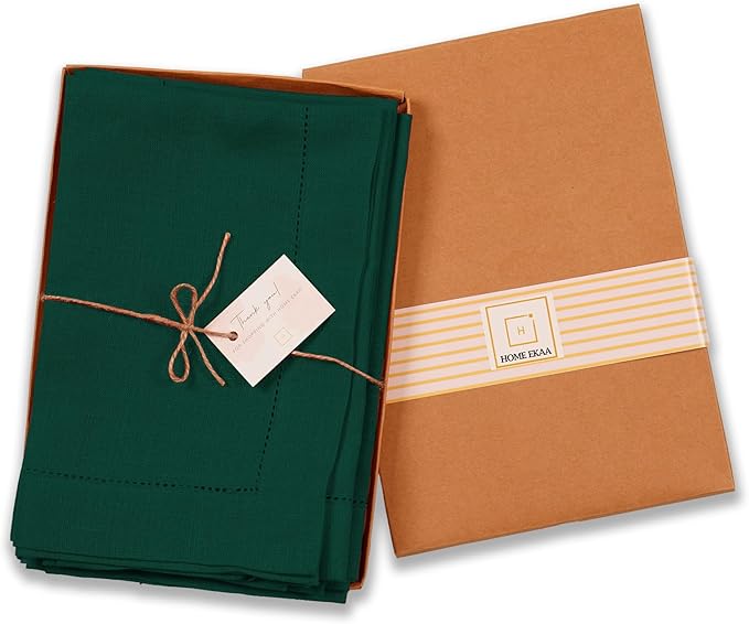 100% Pure Linen Green Napkins 20 x 20 Inch - Image 4