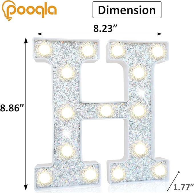 Pooqla Light Up Letters, LED Marquee Letters - Image 5