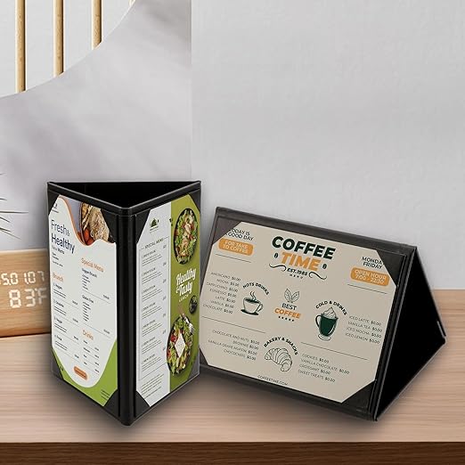 Menu Covers - Set of 10 Double-Sided Table Tent Cards - Image 4