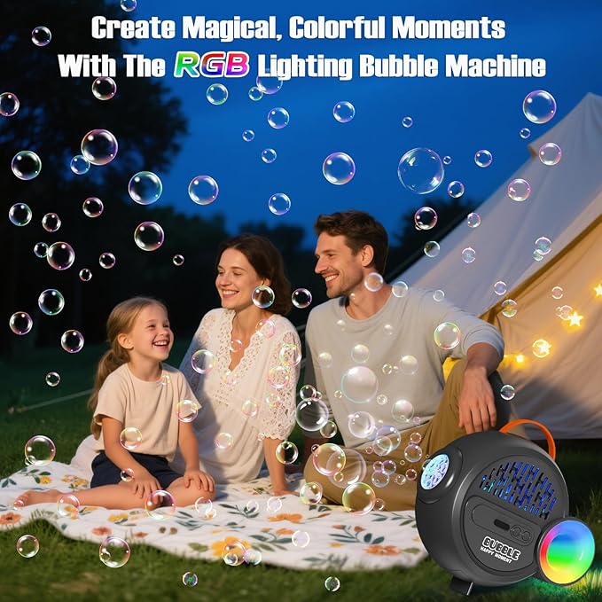 Bubble Machine for Kids Toddlers, Automatic Bubble Maker - Image 7