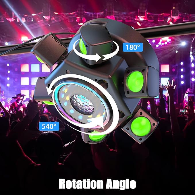 2-Pack 120W Moving Head 6 Arms Stage Lights - Image 5