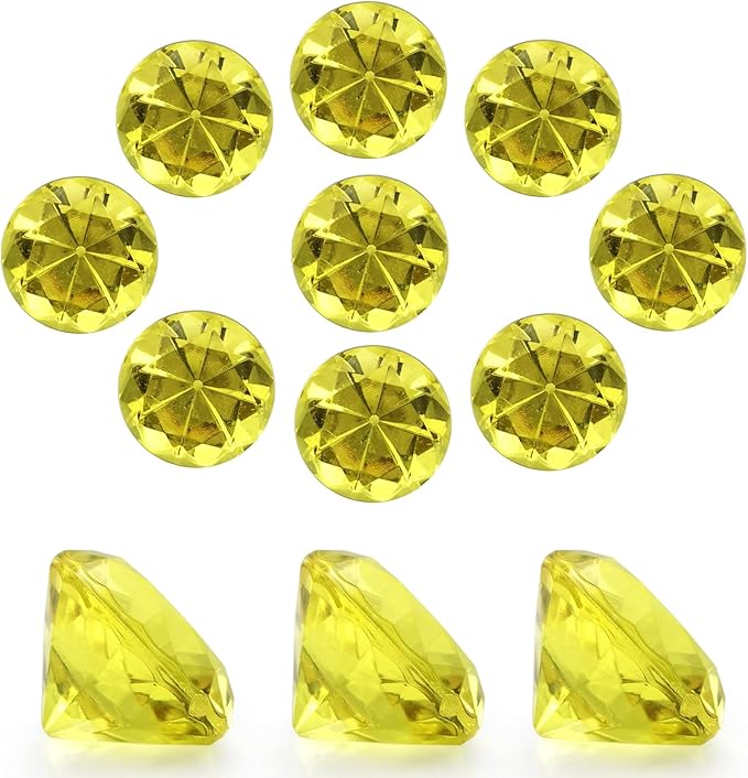 100 PCS Acrylic Diamond Gems, Arts & Crafts, Birthday Decorations by XHKDSYMC