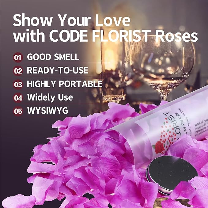 CODE FLORIST 1100 PCS Light Purple Silk Rose Petals - Image 7
