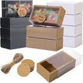 Roowest 50 Sets Kraft Soap Boxes Rectangle Packaging Box by Roowest