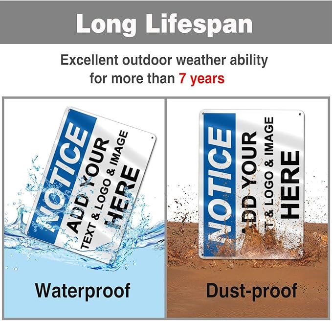 Custom Notice Signs Outdoor Metal - Image 4