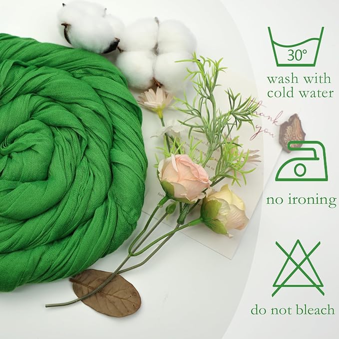 12 Pack Green Cheesecloth Table Runner 10ft Boho Gauze Fabric Cheese Cloth - Image 5