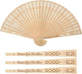 100Pcs Wedding Fans Personalized Folding Hand Fans Custom Sandalwood Wedding by Unknown